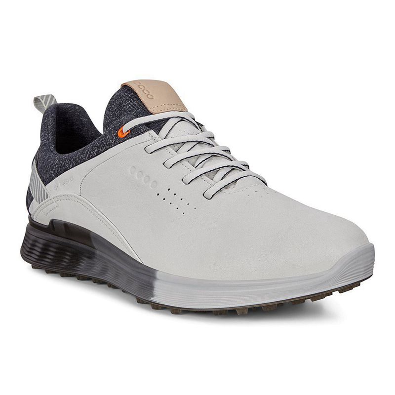 Men Ecco M Golf S-Three - Gore-Tex White - India UOGBSK398